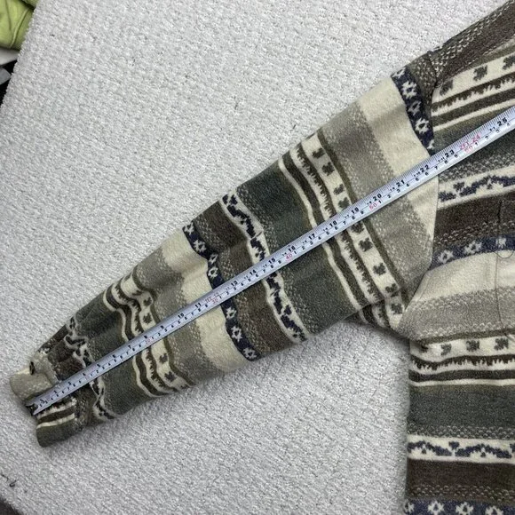 VTG Private member Heavy Button-Down Over Shirt L Aztec Southwest Pattern Retro - Picture 11 of 16